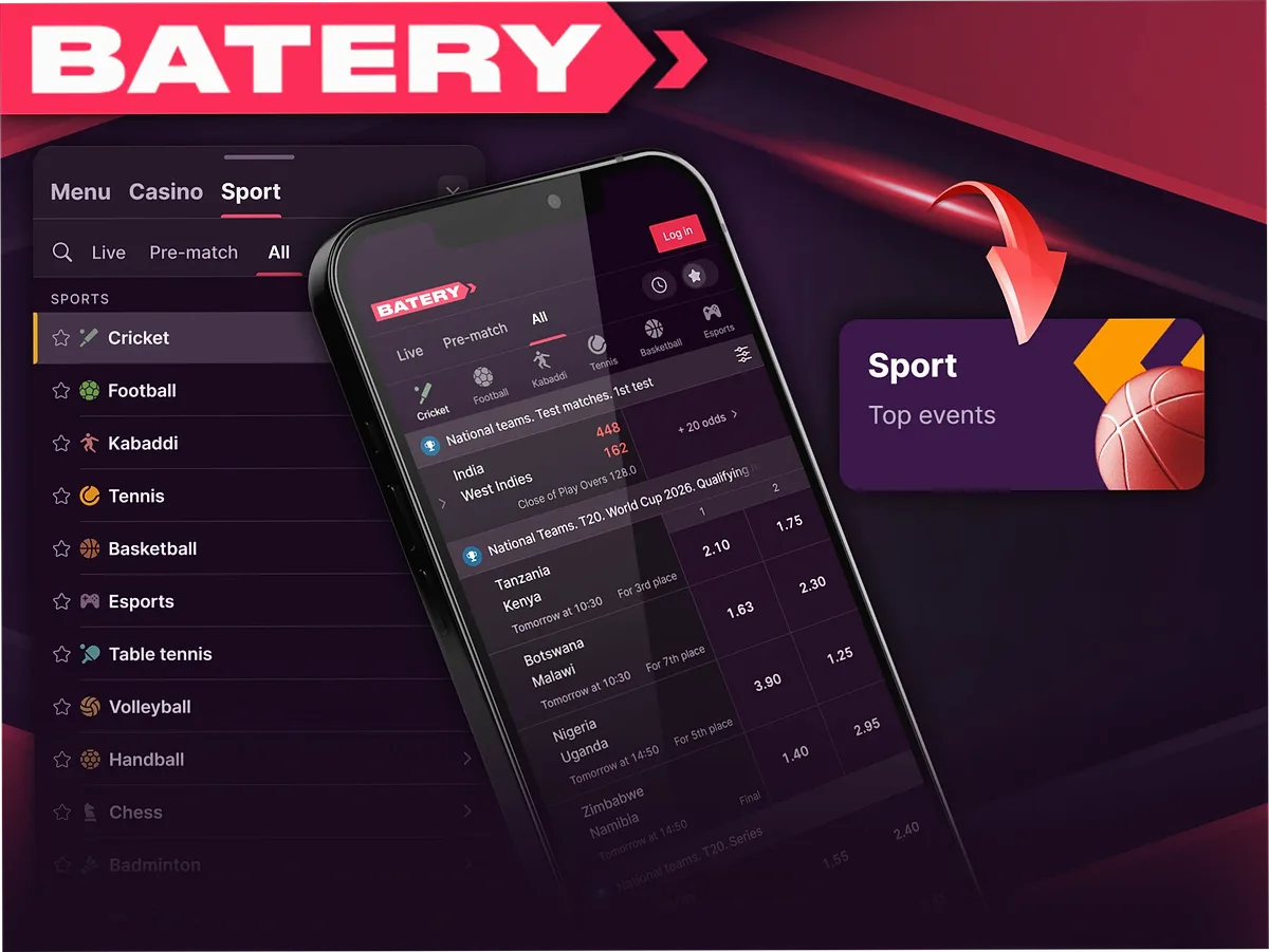 Batery Bet sports betting