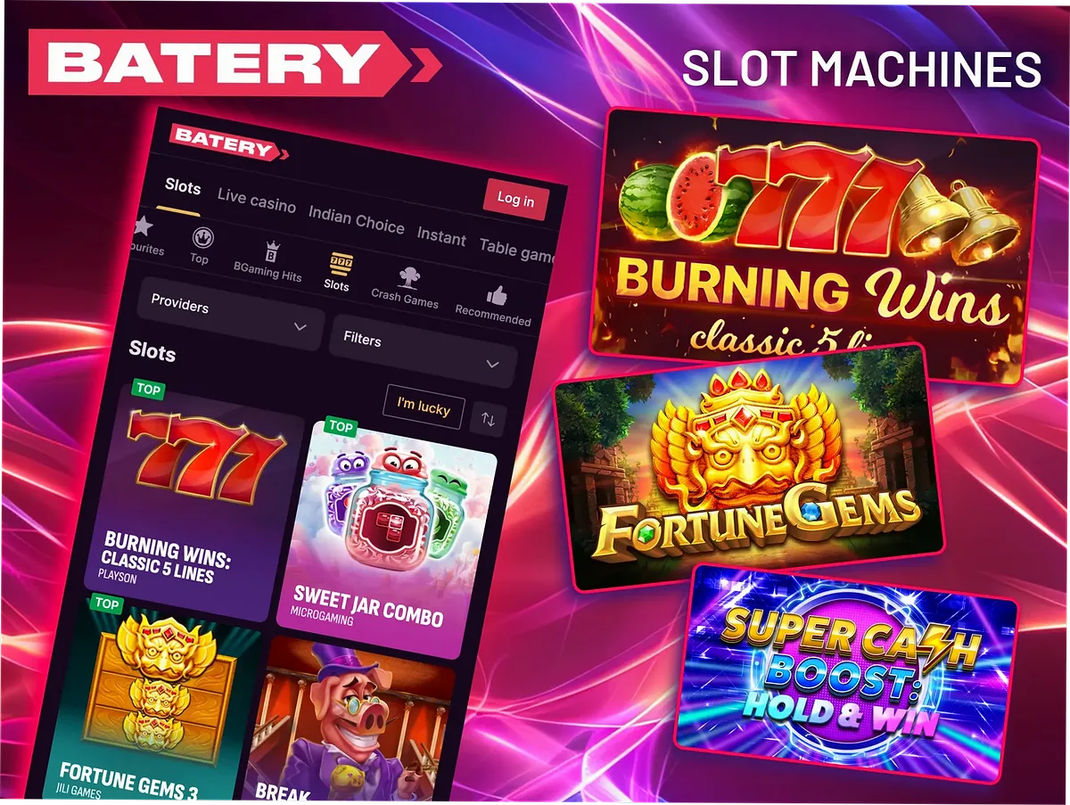 Batery Bet slot machines